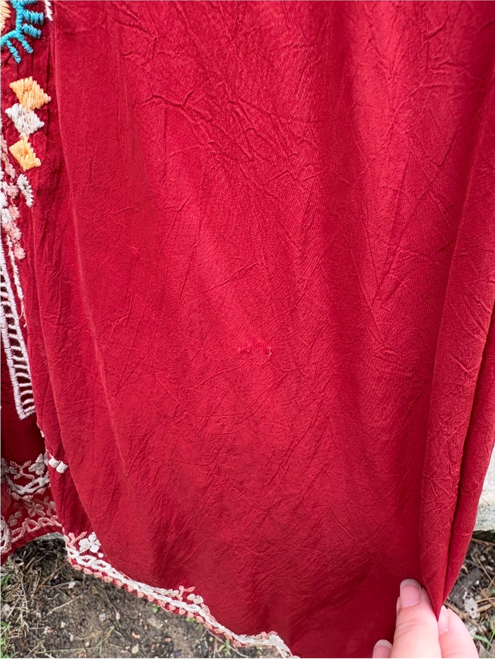 Johnny Was Bundle Embroidered V-Neck Tunics Gray and Rust - Picture 5 of 12